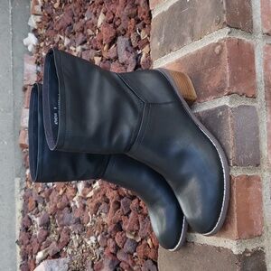 Boutique by Corkys Womens Athena Block Heels Ankle Boots Size 9 Black Equestrian